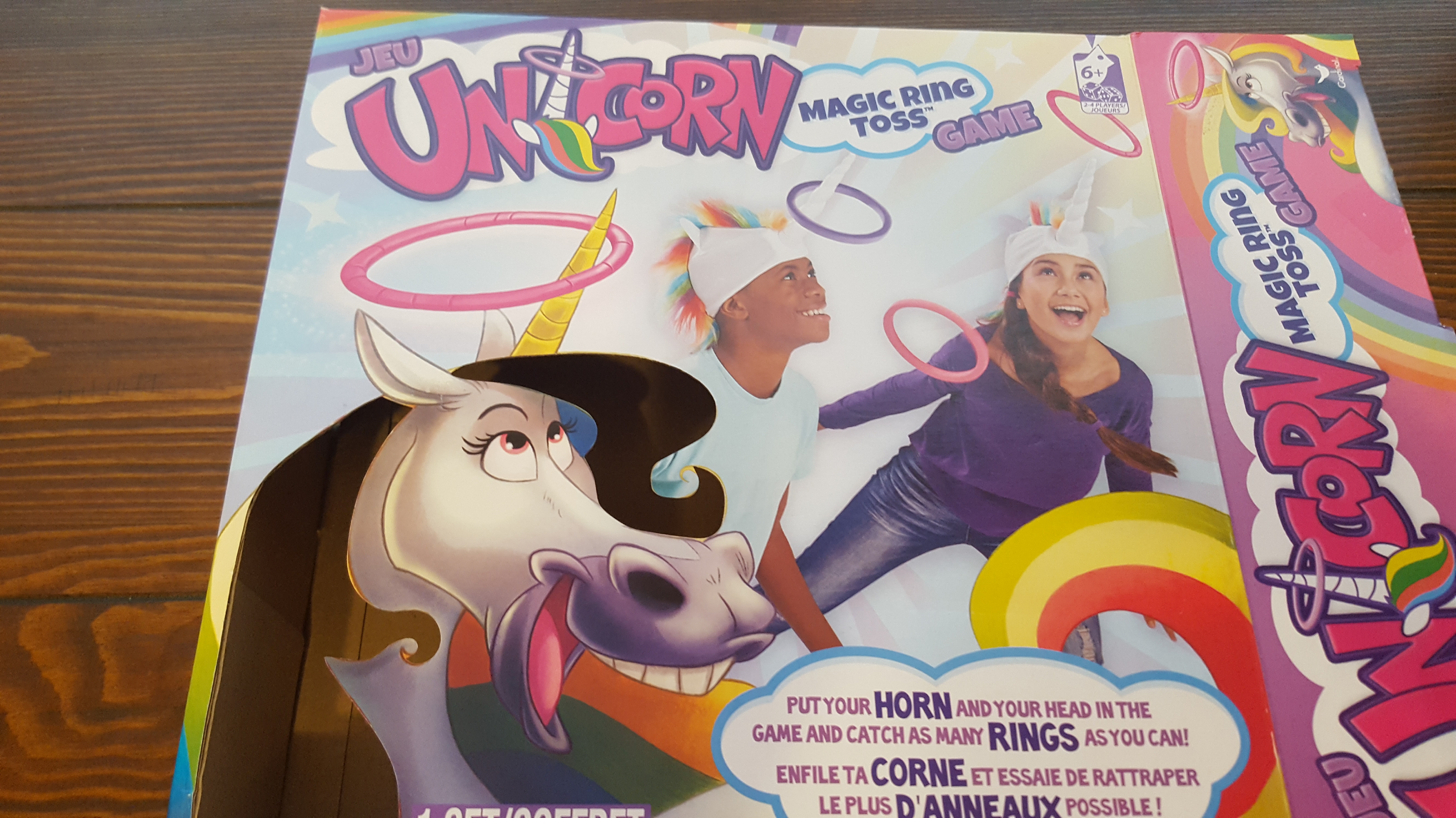 unicorn magic ring toss game
